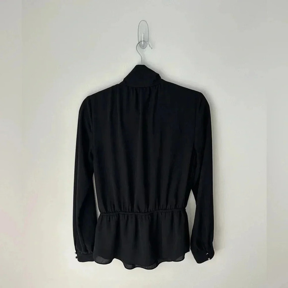 Aritzia Babaton collard plunge attached scarf  top - Picture 2 of 13